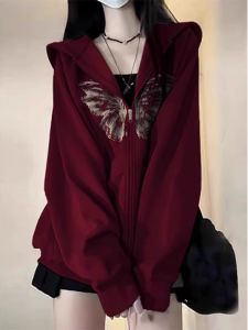 SHUQINGLAI | Fleece Sweatshirt Hoodie Outerwear Relaxed Style