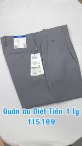 Quần tây (quần âu) Việt Tiến màu ghi L.Grey 1 ly 1T5100 có size lớn
