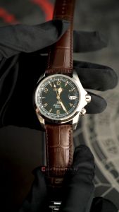 Jam Tangan Pria Seiko Prospex Alpinist SPB121J1 Automatic Green Dial Brown Leather Strap