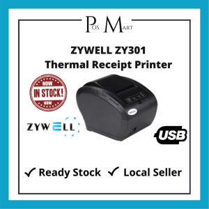 80mm ZYWELL ZY301 Thermal Receipt Printer Pos System Printer with Auto Cut