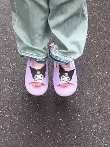 รองเท้าแตะเด็กรุ่นแม่ลูกของแท้ Sanrio รองเท้าแตะการ์ตูนกันลื่นในร่ม eva ใส่ด้านนอก Kumilo ฤดูร้อน