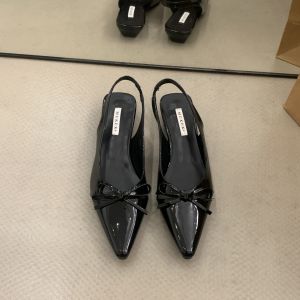 French Nude Bow Fairy Head-Covered Sandals
