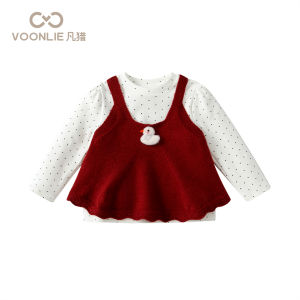 VOONLIE | Bộ Áo Thun và Vest Mùa Xuân Thời Trang Cho Bé Gái