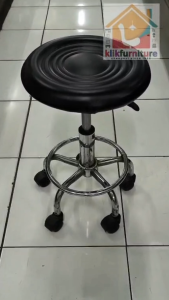 Kursi Salon Bulat Kursi Sulam Alis Kursi Bar Hidrolik PRESTON