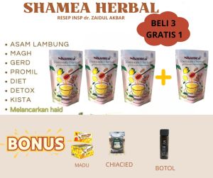 Shamea Teh herbal+Minuman sehat tanpa pengawet+100%Bahan-bahan alami+Terbuat dari bahan-bahan alami