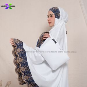 DEALIFA - Mukena Dewasa Modena (MODEL AYEUNA) Penutup Dagu Katun Premium