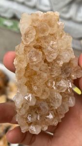 Đá thạch Anh vàng tán sắc pha lê tự nhiên trong suốt vàng Citrine thanh tẩy thiền định tarot cực mạnh Clear Quartz Natural AAA1