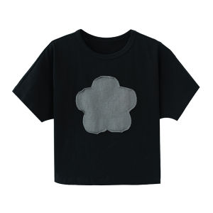 Pure Cotton Short Sleeve T-Shirt for Boys Summer New Style Patchwork Top Trendy Childrens Clothing A-Class Safety Home Brand