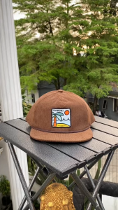 Topi Rope Hat Corduroy Omidoki Topi Baseball Caps Brown/coklat