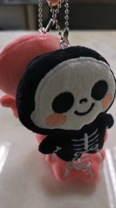 🔆Ready Stock🔆Cute Ghost Baby Plush Keychain可爱鬼宝宝骷髅毛绒挂件