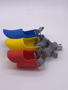 Dog Duckbill Sleeve Muzzle Breathable Mouth Cover Adjustable Muzzle Anti-bite Anti-barking Anti-eating Soft Silicone Pet Muzzle