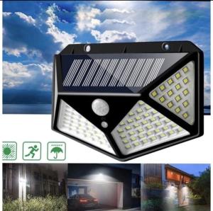 LAMPU SOLAR TENAGA SURYA B100 RECHARGER LAMPU TAMAN SENSOR GERAK SINAR MATAHARI