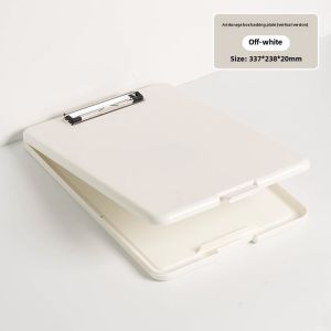 Nijia Stationery [New Upgrade] A4 Multi-Functional Folder Student Plate Holder File Box Writing Pad Storage Box