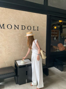 High Waist Wide Leg Pants Loose Fit Casual Trousers Womens Spring Fashion Commute Style Cotton Blend Long Pants