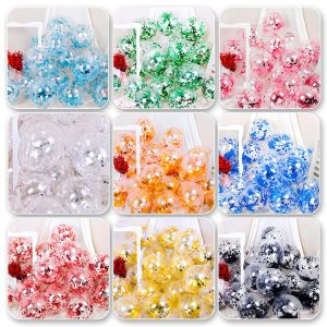 12-Pack Birthday Party Balloons Outdoor Decor Colorful Transparent Foil Bubble Paper Shreds Scene Decoration Glitter Pop Balloon