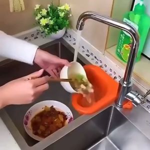 Swan Drain Basket Sink Kitchen Sink Drain Basket Multipurpose Basket Kitchen Triangle Sink - Paez PH