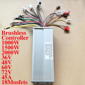 48V 60V 72V 2000W/2500W E-bike controller 45A /60A 18 MOSFET DC controller dual mode For Electric Scooter Bike Speed Motor