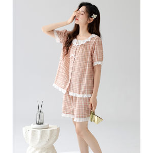 Áo Ngủ Vải Cotton Dệt Kim Mùa Hè Cho Nữ Áo Ngủ Cotton Nguyên Chất Áo Ngủ Mỏng Mùa Hè Áo Ngủ Mặc Ở Nhà Có Thể Mặc Ngoài Trời