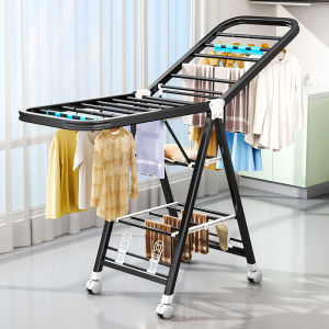 Foldable Wing-shaped Stainless Steel Clothes Drying Rack