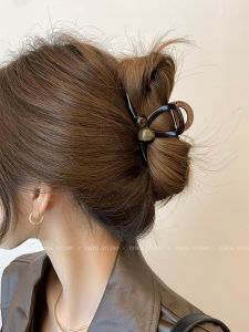 Trendy Shark Clamp Hair Clip Womens Small Size Spring Half Updo Hair Clip Fashionable Alloy Material Korean Style