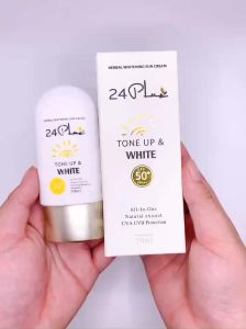 Thảo dược chống nắng trắng da Kem Chống Nắng Tone Up & White 24Plus 50ml (Dược Phẩm Thuần Chay)