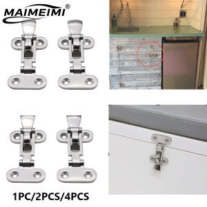 1/2/4pcs Marine Grade stainless steel Lock Latch Marine Boat Door Hasp Locker Anti-Rattle Latch Mount boat shackle accessories
