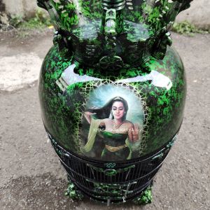 SANGKAR BURUNG RATU LAUT MAHKOTA MARMER ABSTRAK PIBER KANDANG PERKUTUT/MERPATI TERBAIK CIANJUR