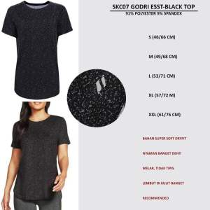 Kaos Olahraga Wanita Murah Lengan Pendek 07 Godri Esst Top 3 Warna