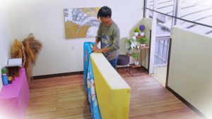Sarung Busa/Kasur Busa Resleting Minimalis 180x200cm Tebal 20cm Sprei LP