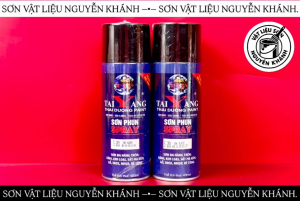 Sơn xịt TaiYang mã S-201 màu đen Black – Sơn phun đa năng 400ml sơn xịt kim loại gỗ nhựa bê tông