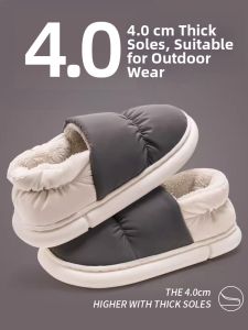 TZLDN | Men Winter Indoor Waterproof Warm Slippers