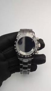 38.5mm vk63/4130 Ceramic Watch Bezel Tachymeter Scale Replacement Parts For VK63 case 4130 case Chronograph Watch Mod Accessory