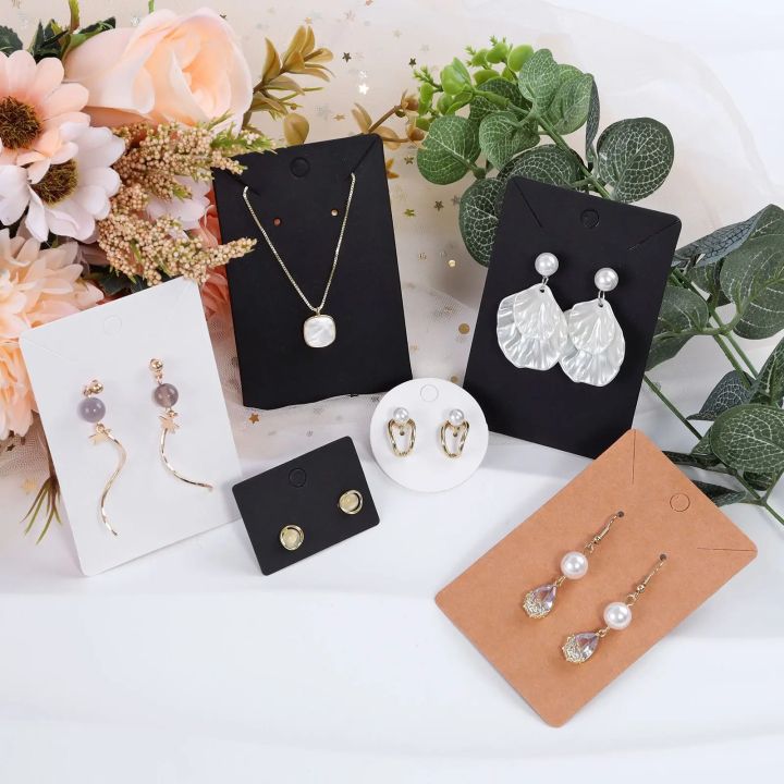 50pcs/Lot Earrings Necklaces Display Cards For Jewelry Organizer Self ...