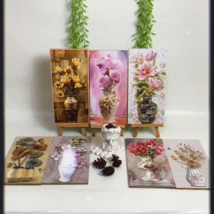 Hiasan Dinding 15x30 Bunga Abstrak Realistik Aesthetic walldecor nuansa hiasan dan pajangan rumah aesthetic kekinian