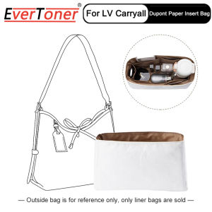 Evertoner Túi sắp xếp cho lv-carryall Ví chèn Dupont giấy lưu trữ mỹ phẩm Túi lót chống thấm Túi xách bên trong hỗ trợ Shaper