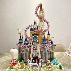 Valentines Day Gift  Castle Building Blocks Girls Assembly Toy New 2025 Sakura Princess Educational Fun Playset