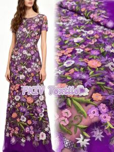 Vải Ren Lưới Áo Kiểu Thêu Tinh Tế Bán Buôn Chất Lượng Cao Mềm Mại Thích Hợp Cho Váy Dạ Hội Đám Cưới