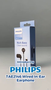 PHILIPS TAE2146 Wired Earphone with 10mm Drivers Type-C Plug Build-in Mic & 1.2m Length