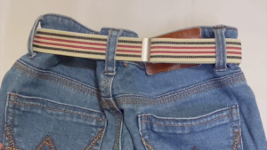 Naomart Buckle-Free Lazy Belt for Kids Colored Snap-On Adjustable Expandable Strechable Manila On-Hand Stock New Colors