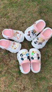 Sandal wanita terbaru gaya Korea EVA 5cm elegan sendal tebal 5cm jelly lembut untuk ke luar