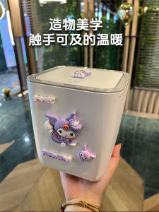 New Small Size Learning Desk Cute Cartoon Student Girl Desktop Study Table Fashion Simple Design Coffee Table Lidless Trash Can