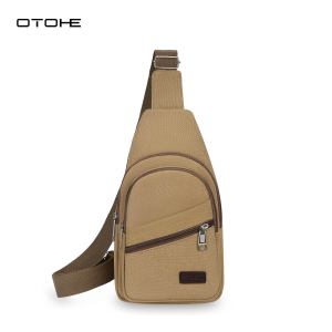 OTOHE Mens Chest Bag Retro Outdoor Bag Fashion Travel Bag Cross Body Bag Lightweight Waterproof Fitness Bag Money Phone Chest Bag for Workouts Sports Outdoor