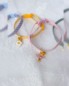 Pet Collar Candy Color Avocado Pendant Cat Dog Safety Necklace Duck Dinosaur Flower Paw Whale Magic Wand Cactus