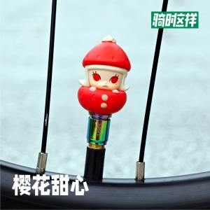 ปีกันฝุ่นยางบิดได้พับได้ที่จุดสูบอากาศสำหรับเสือภูเขา บุคลิกภาพเล็ก เครื่องประดับตกแต่ง อุปกรณ์จักรยาน อะไหล่