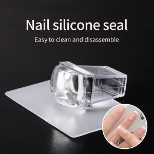 Silicone Square Stamping Nail Art Plates For Manicure Nails Accessories And Tools Nail Stamper Scraper Seal Templates