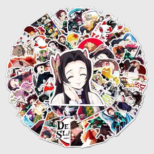 Bandai | BỘ 50 Demon Slayer Anime Hoạt Hình Graffiti Dán Chống Thấm Nước Cho Điện Thoại Đàn Guitar Laptop Notebook Vali Cốc Đồ Chơi Trẻ Em