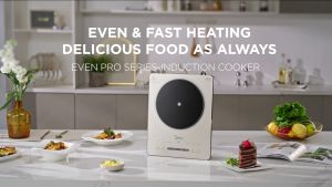Midea 2200W Digital Induction Cooker Blue/Silver Fast Heating with Free Stainless-Steel Pot