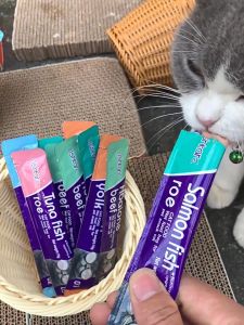 Ishtar Cat Stick & Cat food Treat Ishtar High Vitamin Premium All Flavour real meat snack for pet kucing cat and dog makanan kucing haiwan