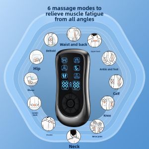 Dual Output Electric Pulse Massager EMS Stimulator Low Medium Frequency Massage Instrument Back Massager Personal Care Health