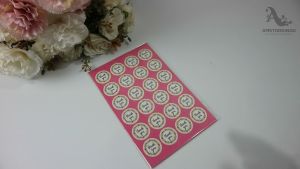 120 Pcs Stiker Terima Kasih Kecil 2 cm TY002S